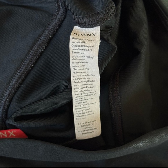 SPANX Black Faux Leather Leggings - Picture 7 of 7